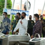 Presiden  Jokowi Tinjau Pelaksanaan Vaksinasi di Stasiun Bogor
