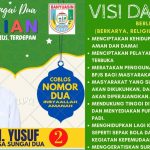 Unggul 90 Suara, Hartomi Bin Yusuf Terpilih Jadi Kades Sungai Dua. Kutip Kata Ahmad Zarkasih : Jangan Sampai Kita Terpecah Belah