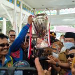 Walikota Palembang Sambut Piala Kemenangan Palembang di Porprov Sumsel XIII