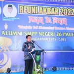 Herman Deru Hadiri Reuni Akbar dan Halal Bihalal SMPP 26 Palembang