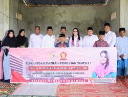 Bertemu dengan masyarakat di desa Batu Gajah Baru, Siti Nurizka Tinjau Pembangunan Masjid bersama Pengurus Gerindra Muratara