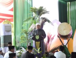 Gubernur dan Wagub Sumsel Sholat Ied Berjamaah Bersama Ribuan Umat Muslim Palembang di Halaman Griya Agung