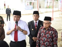 Herman Deru Dampingi Wapres Tinjau Program Bedah Rumah di Kabupaten Banyuasin