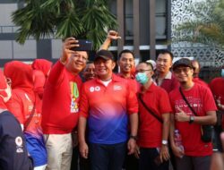 Gubernur Herman Deru Lepas Ribuan Peserta Heart Walk 2023 Sekaligus Pemecahan Rekor MURI MENARI