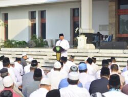 Pemprov Sumsel Laksanakan Sholat Minta Hujan (Istisqo) Berjemah di Griya Agung