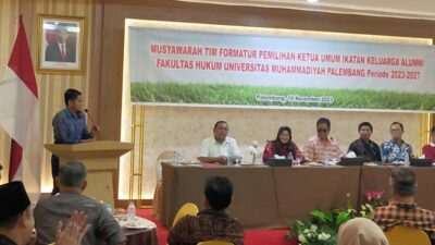 Muhammad Arifudin Terpilih Sebagai Ketua Umum IKA FH UMP Palembang Periode 2023-2027