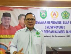 Terpilih Sebagai Ketua PERPANI Sumsel, Firdaus Hasbullah: Pembinaan Lebih Serius