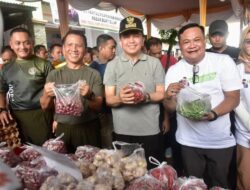 Pj Gubernur Sumsel, Pangdam II Sriwijaya dan Pj Walikota Lubuk Linggau Gelar Pasar Murah