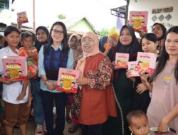 Siti Nurizka, Srikandi Gerindra Berikan Bantuan Biskuit Balita dan Ibu Hamil