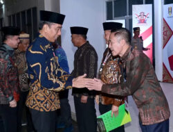 Pj Walikota Palembang Ratu Dewa Sambut Jokowi di Acara Muktamar IMM