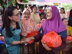 Siti Nurizka Srikandi Gerindra Berikan Bersama Team Bantuan Sembako