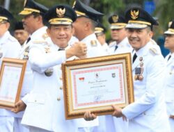 Wakili Sumsel, Palembang Raih Penghargaan Penyelenggaraan Pemerintahan Daerah Dari Kemendagri