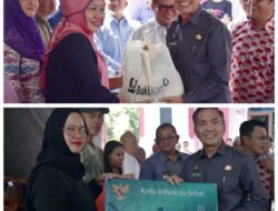 Ratu Dewa Bagikan Paket Sembako di Halaman Masjid  Cheng Ho