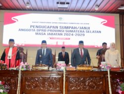 Pj Gubernur  Elen Setiadi Harapkan Anggota DPRD Provinsi yang Baru Dilantik Sinergi Membangun Sumsel