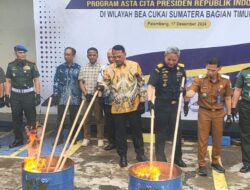 Direktorat Jenderal Bea dan Cukai Gelar Pemusnahan Barang-Barang Ilegal 