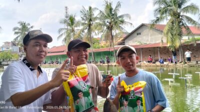 Pererat Silahturahmi, Ketua PWNU Sumsel dan Ketua DPW PKB Gelar Mancing Bersama