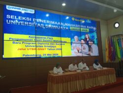 Unsri Siapkan Jalur Mandiri 2026, Pendaftaran Dibuka Mulai 26 Mei