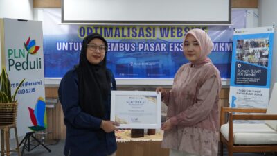 PLN UID S2JB melalui Rumah BUMN Jambi Latih UMKM Optimalkan Website untuk Pasar Ekspor